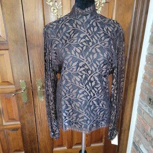 Perry Ellis Lace Blouse